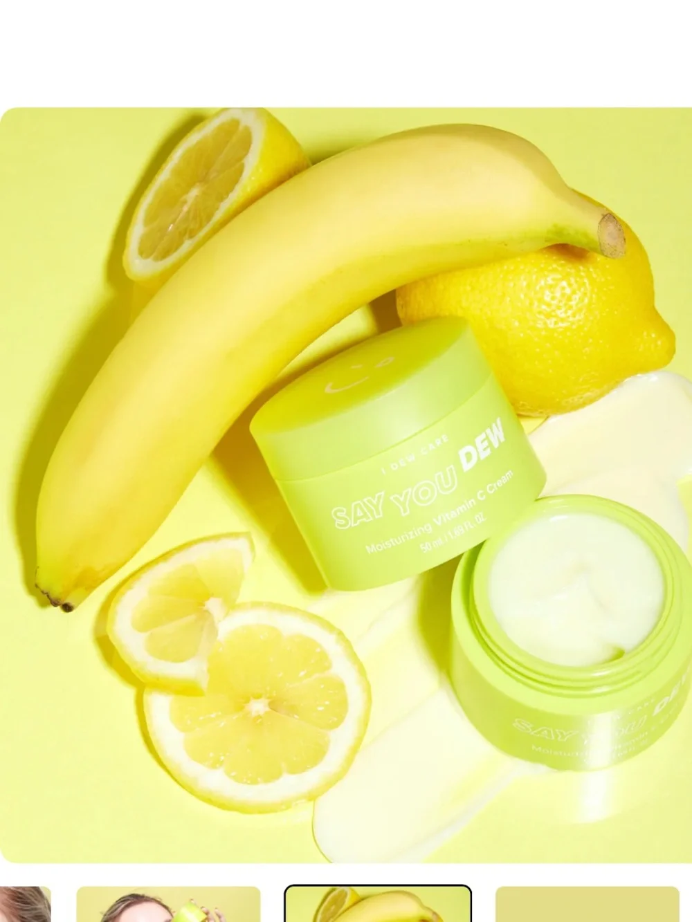 I Dew Care Say You Dew Moisturizing Vitamin C Cream — Yellow